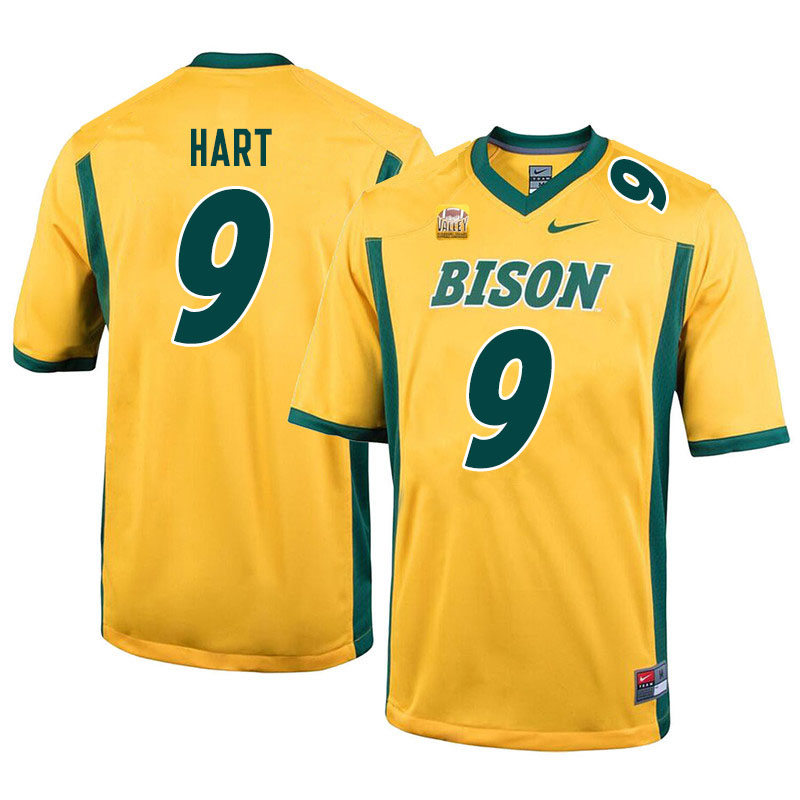 Men #9 DJ Hart North Dakota State Bison College Football Jerseys Sale-Yellow - Click Image to Close